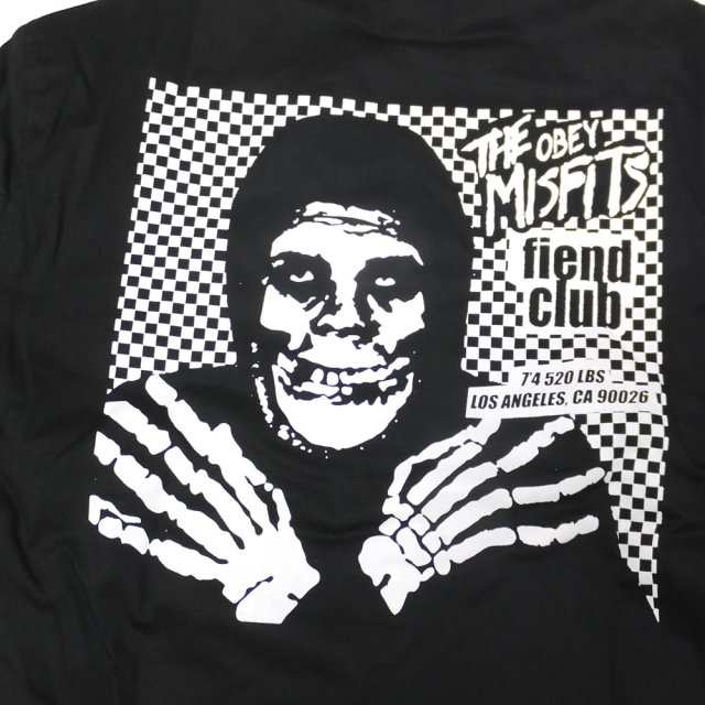 OBEY オベイ コラボ ミリタリージャケット OBEY MISFITS FIEND CLUB BOMBER JACKET 121372055