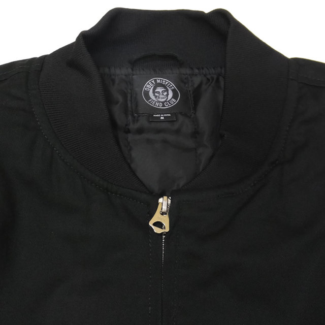 OBEY オベイ コラボ ミリタリージャケット OBEY MISFITS FIEND CLUB BOMBER JACKET 121372055