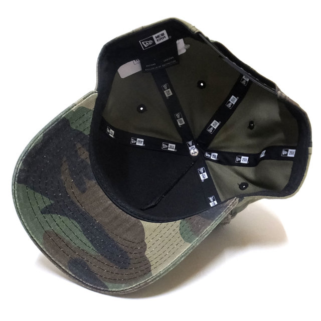 NEW ERA ニューエラ カーブバイザーキャップ 9FORTY Aフレーム ダイヤモンドNYC ウッドランドカモ×ブラック 11876731