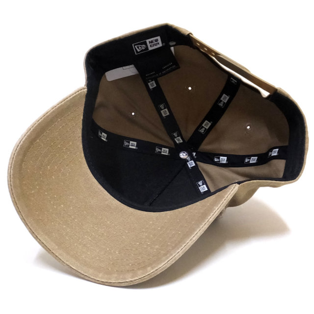 NEW ERA ニューエラ カーブバイザーキャップ 9FORTY Aフレーム ダイヤモンドNYC カーキ×ホワイト 11876732