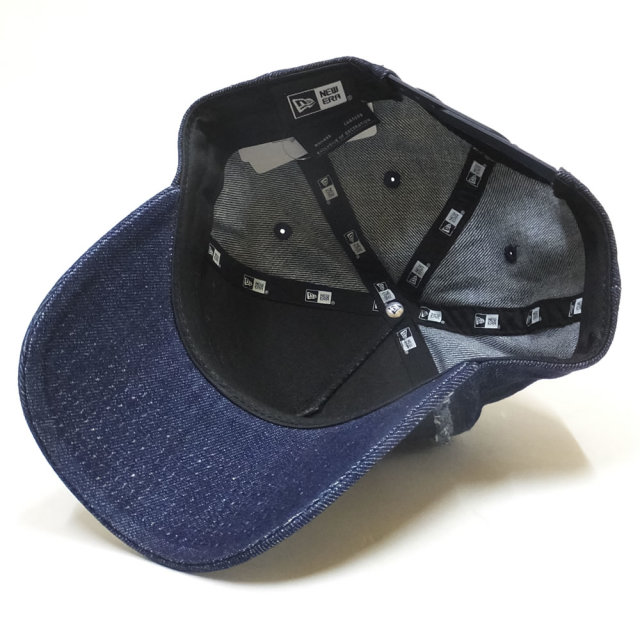 NEW ERA ニューエラ カーブバイザーキャップ 9FORTY Aフレーム ダイヤモンドNYC インディゴデニム×ブラック 11876733