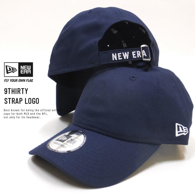 NEW ERA ニューエラ カーブバイザーキャップ 9THIRTY ストラップロゴ NEW ERA ダックブルー 11876739