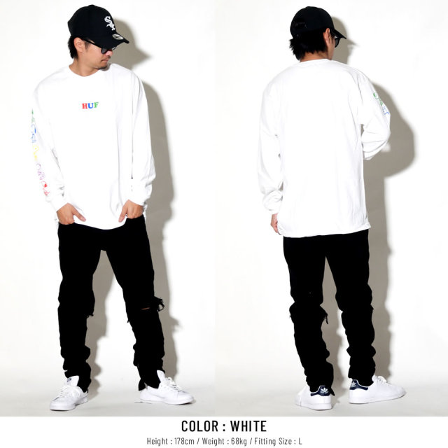 HUF ハフ 長袖Tシャツ PEANUTS SNOOPY YEARS L/S TEE TS00642