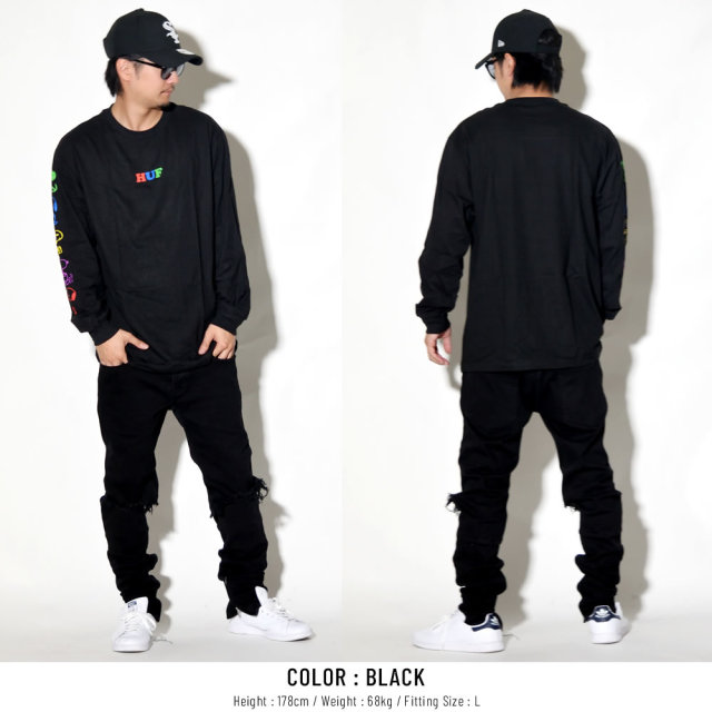 HUF ハフ 長袖Tシャツ PEANUTS SNOOPY YEARS L/S TEE TS00642