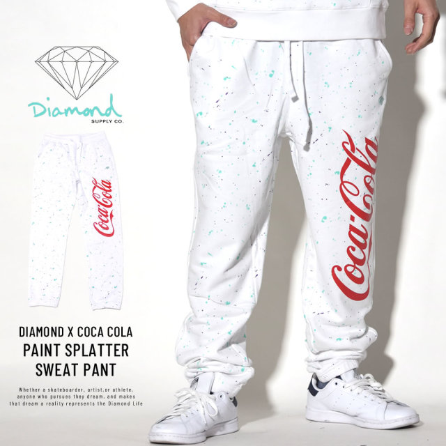 DIAMOND SUPPLY CO ダイヤモンドサプライ スウェットパンツ PAINT SPLATTER SWEAT PANT A19DMBD057S