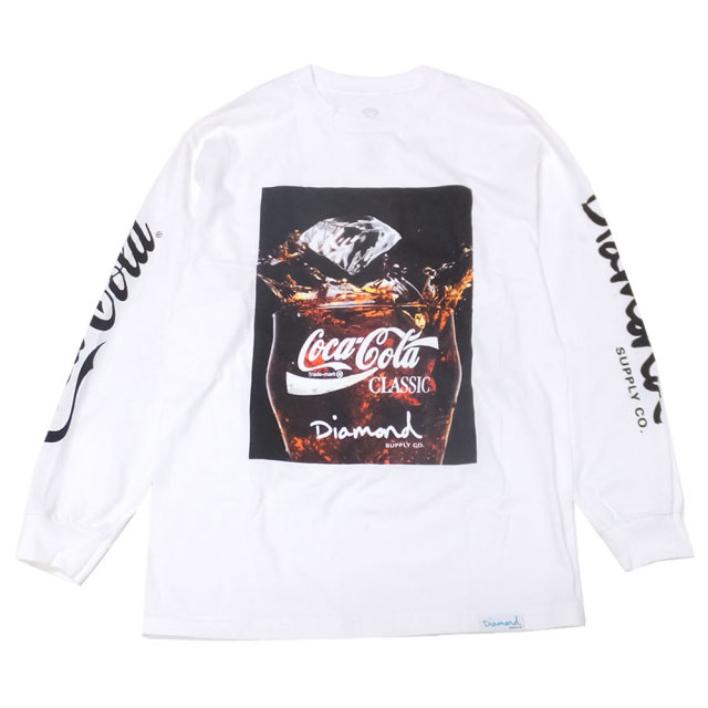DIAMOND SUPPLY CO ダイヤモンドサプライ 長袖Tシャツ COCA COLA PHOTO A19DMPC050S