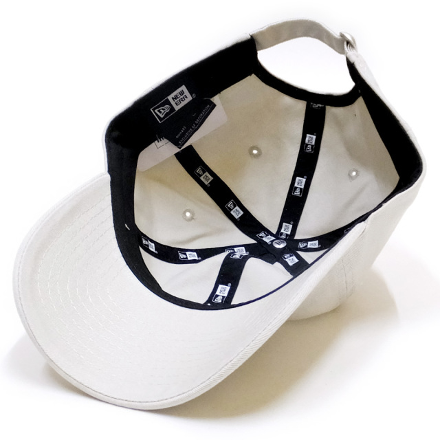 NEW ERA ニューエラ カーブバイザーキャップ 9THIRTY クロスストラップ ミニNYリバティーヘッド ストーン×ホワイト 11914528