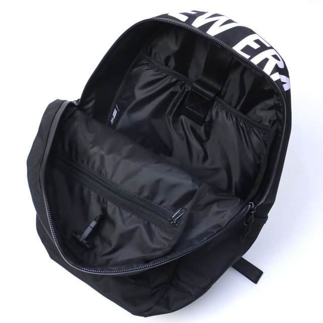 NEW ERA ニューエラ ライトパック LIGHT PACK プリントロゴ ブラック×ホワイト (11556638)