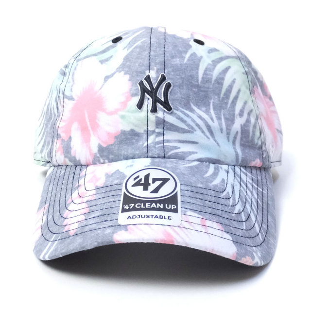 47BRAND フォーティーセブンブランド カーブバイザーキャップ メンズ 帽子 YANKEES STIGMA MINI 47 CLEAN UP (B-STGMM17LPS-WH)