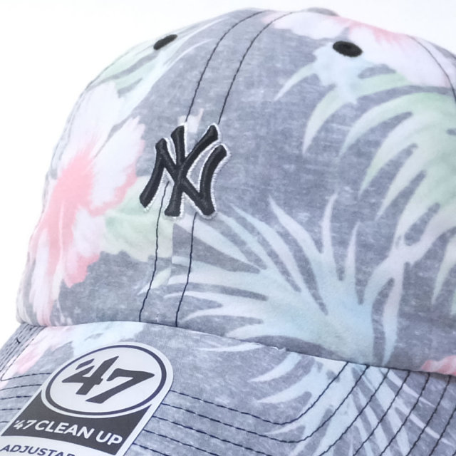 47BRAND フォーティーセブンブランド カーブバイザーキャップ メンズ 帽子 YANKEES STIGMA MINI 47 CLEAN UP (B-STGMM17LPS-WH)