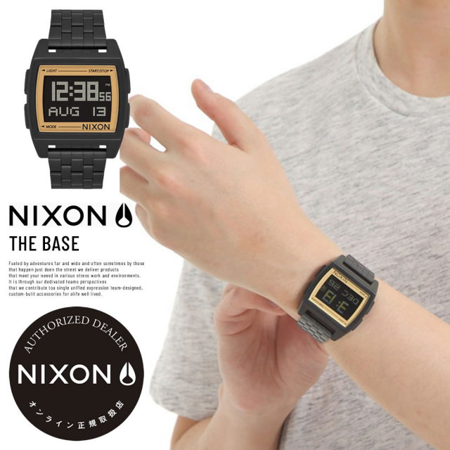 NIXON ニクソン リストウォッチ BASE ALL-BLACK/GOLD (A11071031)