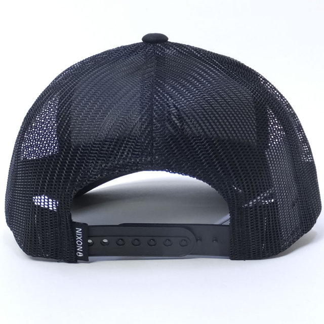 NIXON ニクソン メッシュキャップ ICONED TRUCKER HAT BLACK/BLACK (C1862004)
