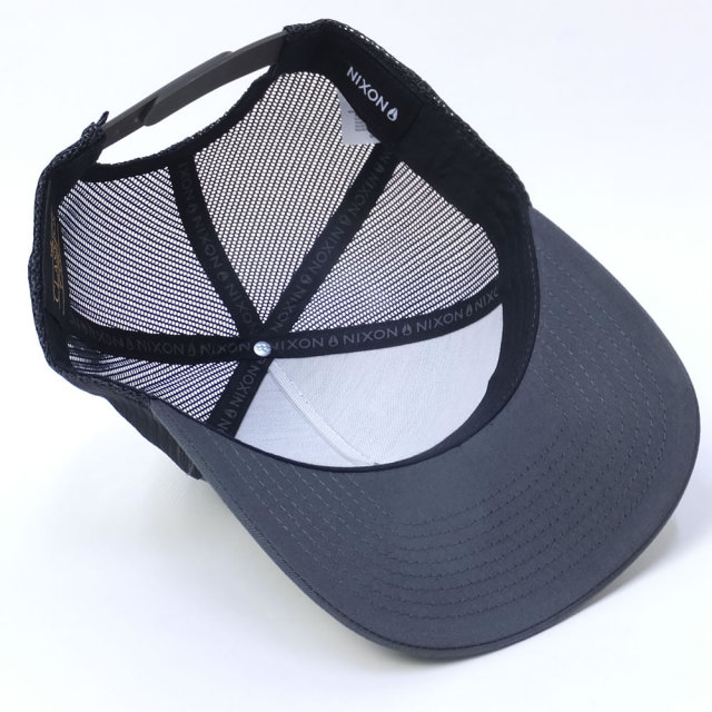 NIXON ニクソン メッシュキャップ ICONED TRUCKER HAT CHARCOAL/BLACK (C1862670)