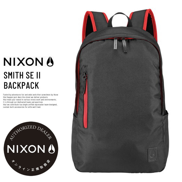 NIXON ニクソン バックパック SMITH SE II BACKPACK BLACK/RED (C2820008)