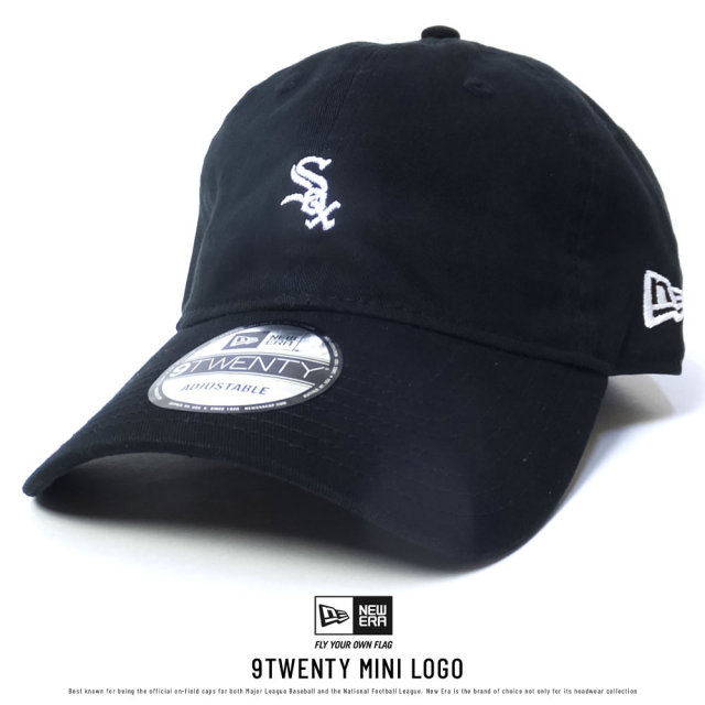 NEW ERA ニューエラ カーブバイザーキャップ 9TWENTY クロスストラップ シカゴ・ホワイトソックス ブラック (11775167)