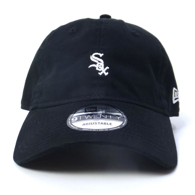 NEW ERA ニューエラ カーブバイザーキャップ 9TWENTY クロスストラップ シカゴ・ホワイトソックス ブラック (11775167)