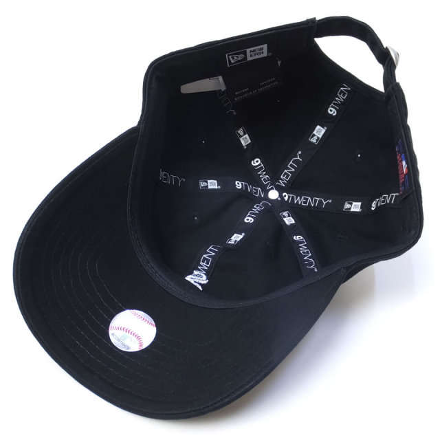 NEW ERA ニューエラ カーブバイザーキャップ 9TWENTY クロスストラップ シカゴ・ホワイトソックス ブラック (11775167)