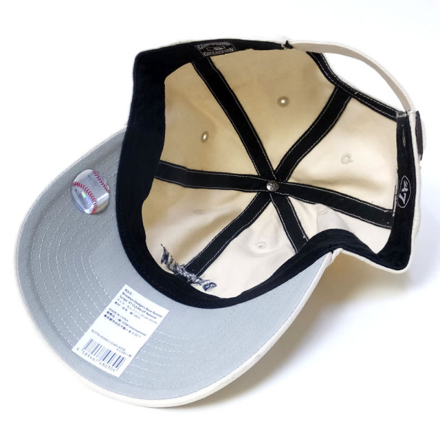 47BRAND フォーティーセブンブランド カーブバイザーキャップ BROOKLYN DODGERS BASE RUNNER SCIRIPT 47 CLEAN UP (BCDTN-BSRNS12GWS-NT00)