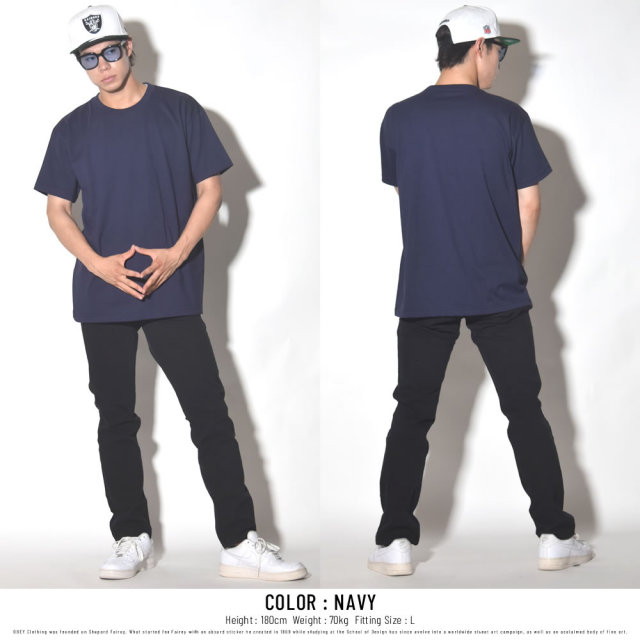 UNITED ATHLE ユナイテッドアスレ 半袖Tシャツ AUTHENTIC SUPER HEAVY WEIGHT 7.1OZ S/S TEE ネイビー (4252-01)