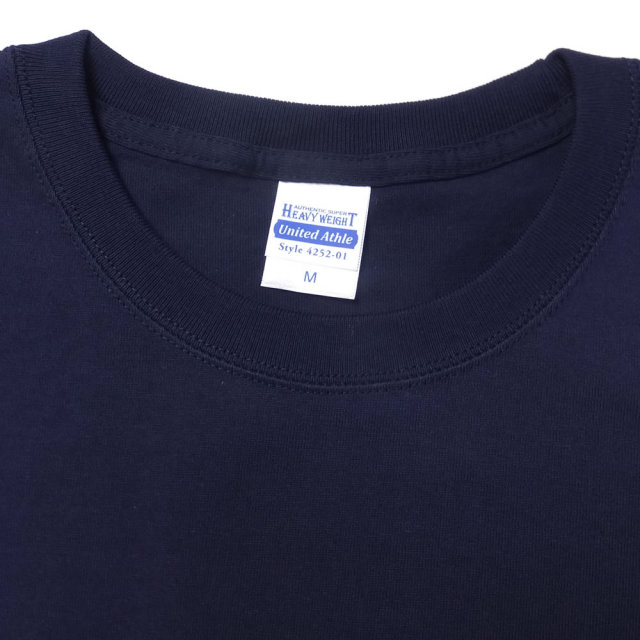 UNITED ATHLE ユナイテッドアスレ 半袖Tシャツ AUTHENTIC SUPER HEAVY WEIGHT 7.1OZ S/S TEE ネイビー (4252-01)