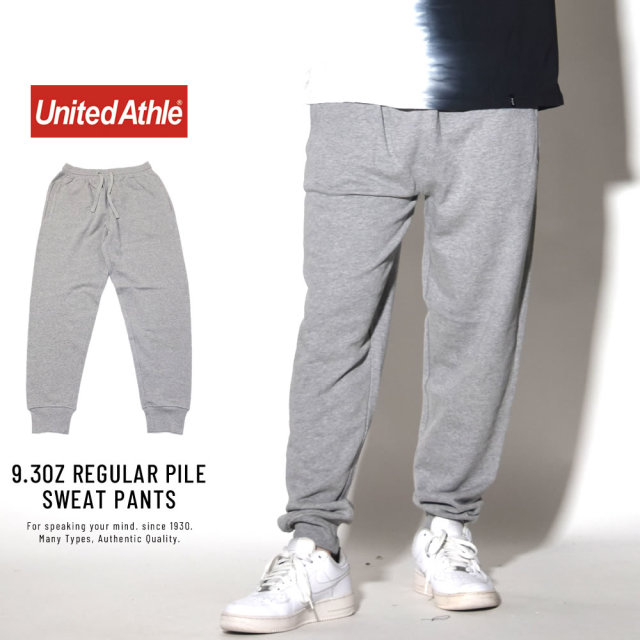 UNITED ATHLE ユナイテッドアスレ スウェットパンツ 9.3OZ REGULAR PILE SWEAT PANTS ヘザーグレー (5393-01)