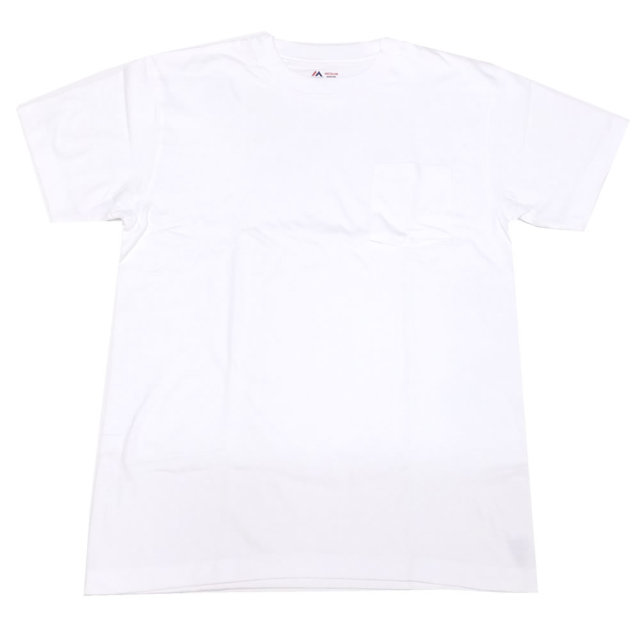 MAJESTIC マジェスティック 半袖ポケットTシャツ パックT 2枚セット 2PAC POCKET TEE ホワイト (CM07-MC-S002-WH)