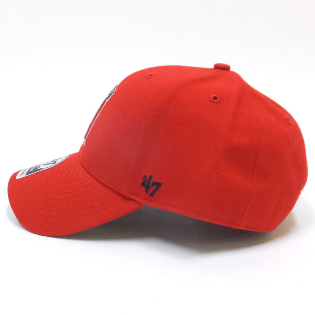 47BRAND フォーティーセブンブランド カーブバイザーキャップ ロサンゼルス・エンゼルス ANGELS HOME 47 MVP レッド (B-MVP04WBV-HM)