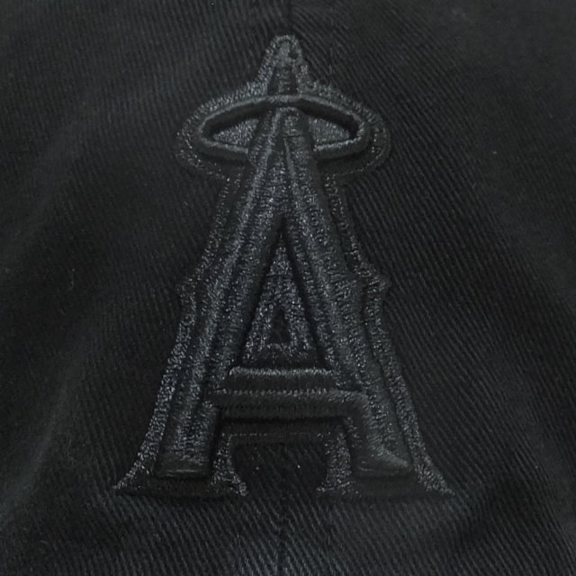 47BRAND フォーティーセブンブランド カーブバイザーキャップ ロサンゼルス・エンゼルス ANGELS 47 CLAEN UP ブラック/ブラック (B-RGW04GWSNL-BKB)