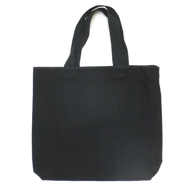 NEW ERA ニューエラ キャンバストート CANVAS TOTE バイザーステッカー ブラック×ホワイト (11783330)