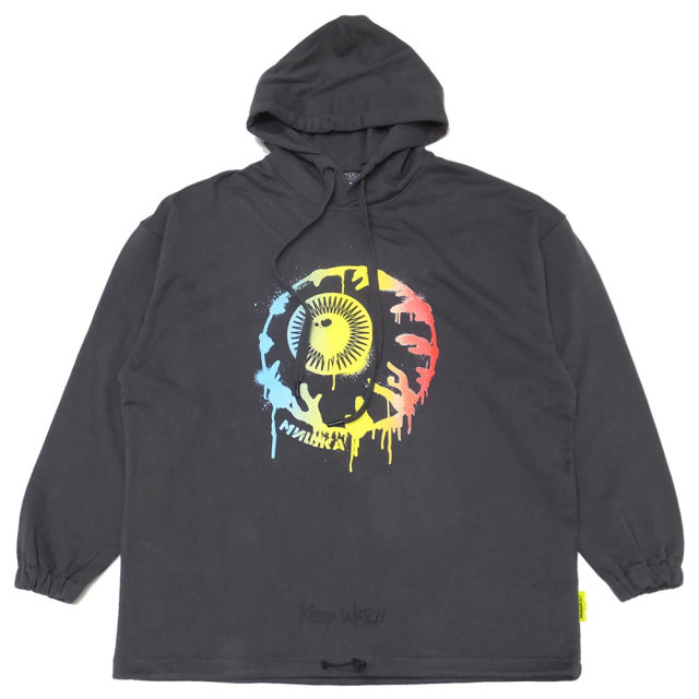 MISHKA ミシカ プルオーバーパーカー WET PAINT KEEP WATCH HOODIE MSS190408