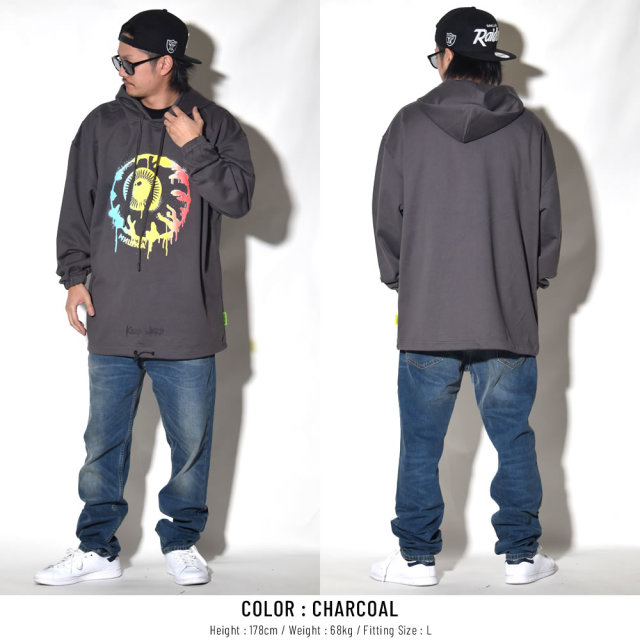 MISHKA ミシカ プルオーバーパーカー WET PAINT KEEP WATCH HOODIE MSS190408