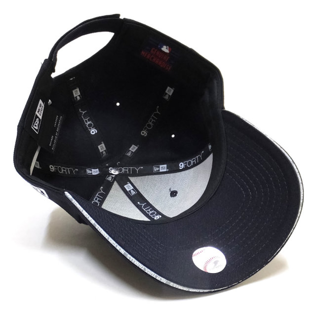NEW ERA ニューエラ カーブバイザーキャップ 9FORTY ニューヨーク・ヤンキース サンドウィッチバイザー ネイビー 11899238