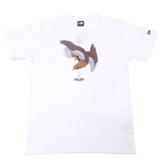 NEW ERA ニューエラ コラボ 半袖Tシャツ 石川真澄 Masumi Ishikawa 鷹 ホワイト 11909104