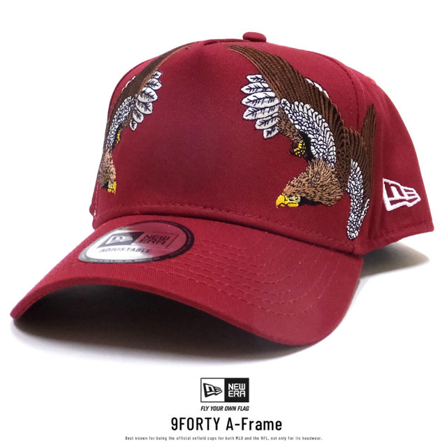 NEW ERA ニューエラ コラボ カーブバイザーキャップ 9FORTY A-Frame 石川真澄 Masumi Ishikawa 鷹 カーディナル 11909176