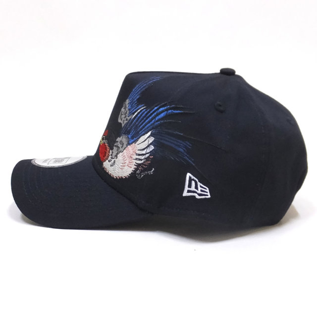 NEW ERA ニューエラ コラボ カーブバイザーキャップ 9FORTY A-Frame 石川真澄 Masumi Ishikawa 燕 ネイビー 11909178