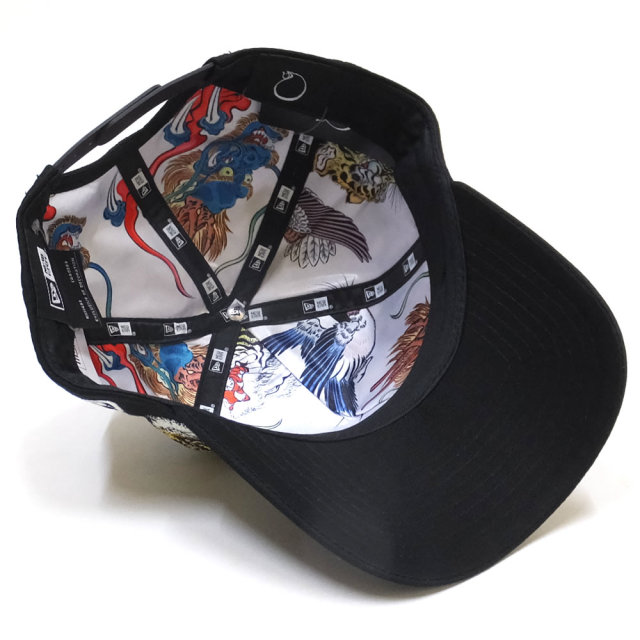 NEW ERA ニューエラ コラボ カーブバイザーキャップ 9FORTY A-Frame 石川真澄 Masumi Ishikawa 虎 ブラック 11909181