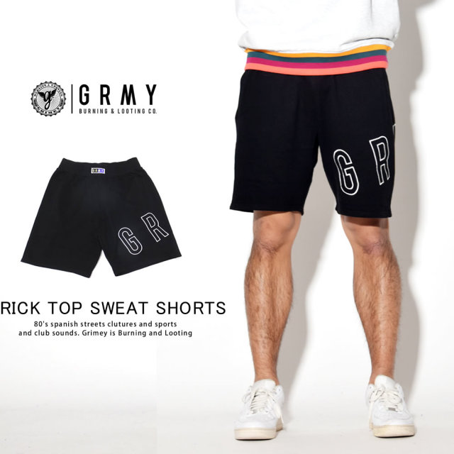 GRIMEY グライミー ハーフスウェットパンツ BRICK TOP SWEAT SHORTS GSS129