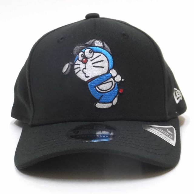 NEW ERA ニューエラ カーブバイザーキャップ 9FIFTY ストレッチスナップ ドラえもん スウィング ブラック 11899109