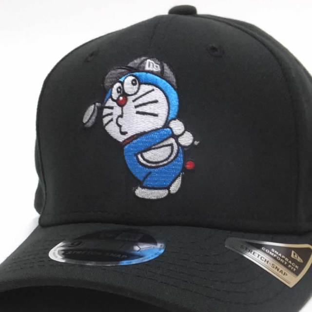 NEW ERA ニューエラ カーブバイザーキャップ 9FIFTY ストレッチスナップ ドラえもん スウィング ブラック 11899109