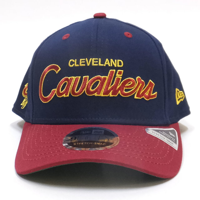 NEW ERA ニューエラ カーブバイザーキャップ 9FIFTY ストレッチスナップ クリーブランド・キャバリアーズ オーシャンサイドロゴブルー カーディナルバイザー 11899163