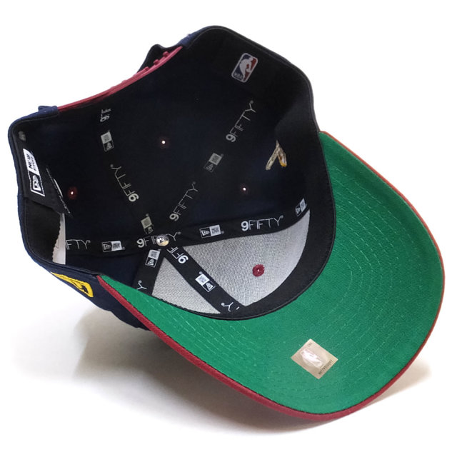 NEW ERA ニューエラ カーブバイザーキャップ 9FIFTY ストレッチスナップ クリーブランド・キャバリアーズ オーシャンサイドロゴブルー カーディナルバイザー 11899163