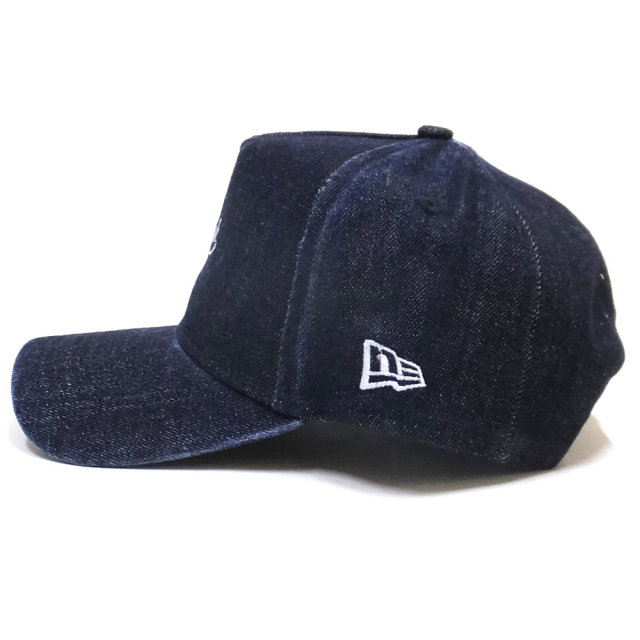 NEW ERA ニューエラ カーブバイザーキャップ 9FORTY A-Frame ジャパンデニム ニューヨーク ウォッシュドインディゴ × ホワイト 11899217