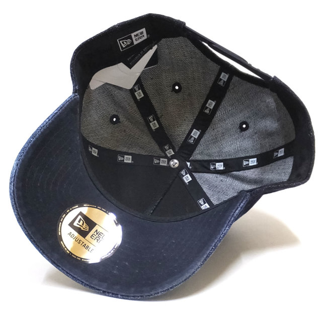 NEW ERA ニューエラ カーブバイザーキャップ 9FORTY A-Frame ジャパンデニム ニューヨーク ウォッシュドインディゴ × ホワイト 11899217