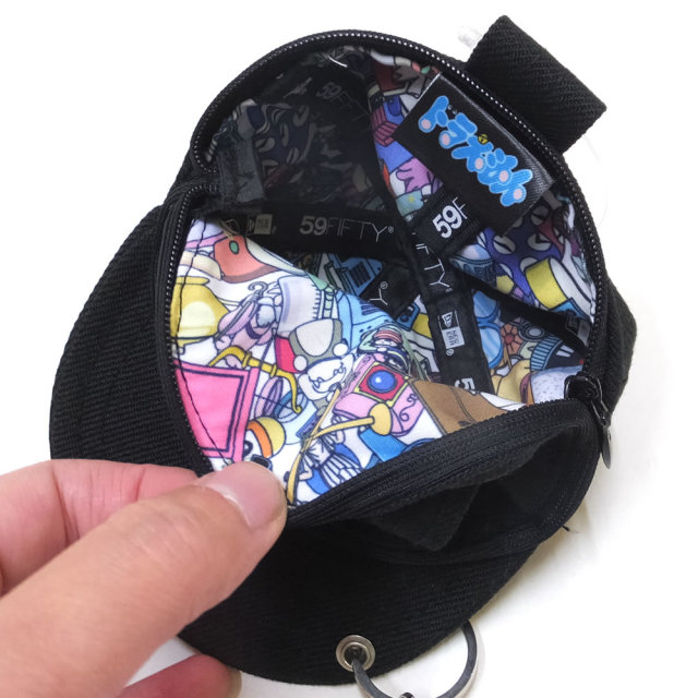 NEW ERA ニューエラ キャップポーチ S ドラえもん ブラック 11901519