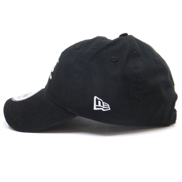 NEW ERA ニューエラ カーブバイザーキャップ 9THIRTY クロスストラップ E.T. イーティー ロゴ ブラック × ホワイト 11909205