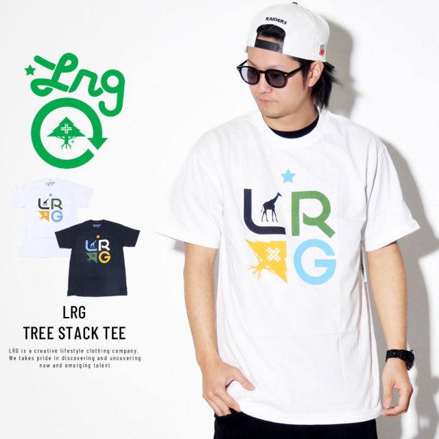 LRG エルアールジー 半袖Tシャツ LRG TREE STACK TEE B191014