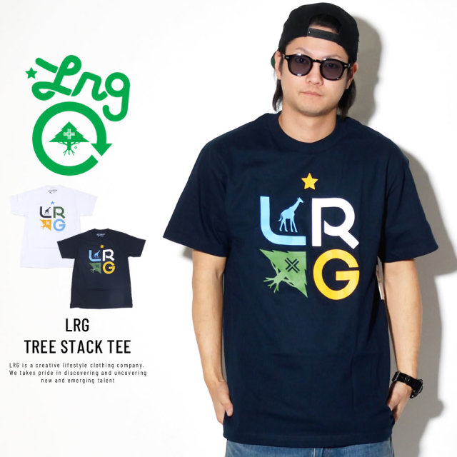 LRG エルアールジー 半袖Tシャツ LRG TREE STACK TEE B191014