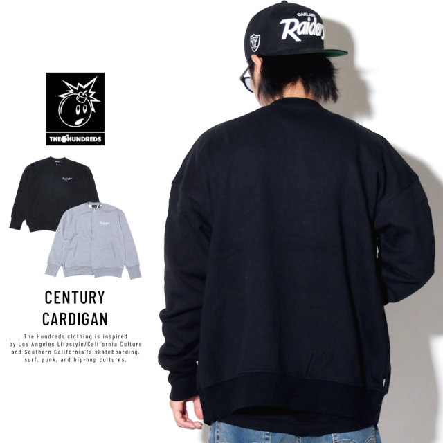 THE HUNDREDS ザ・ハンドレッズ スウェットカーディガン CENTURY CARDIGAN T19P102013