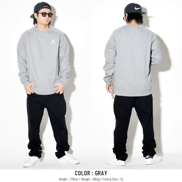NIKE JORDAN ナイキ ジョーダン トレーナー JUMPMA FLEECE CREW SOFT WARMTH COMFORTABLE FIT