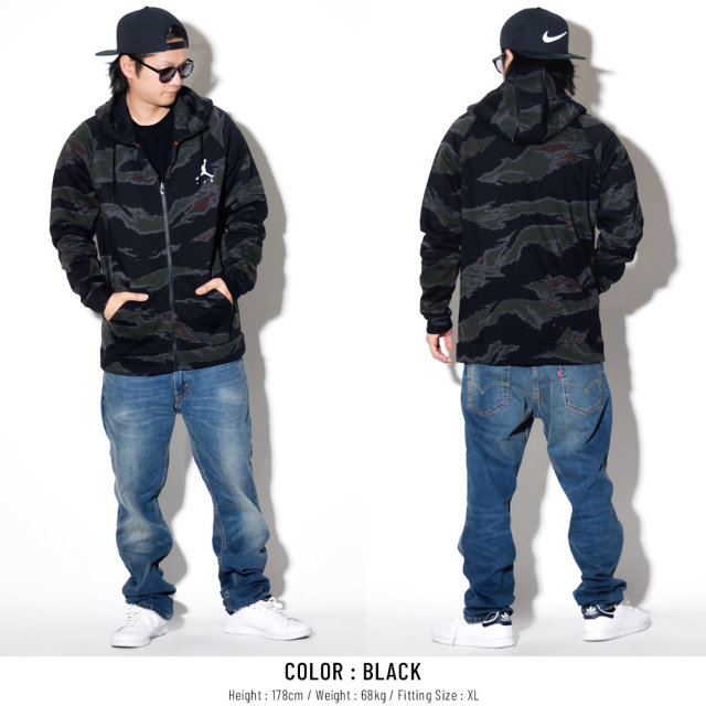 NIKE JORDAN ナイキ ジョーダン ジップパーカー JUMPMAN AIR FLEECE CAMO FULLZIP AV2303
